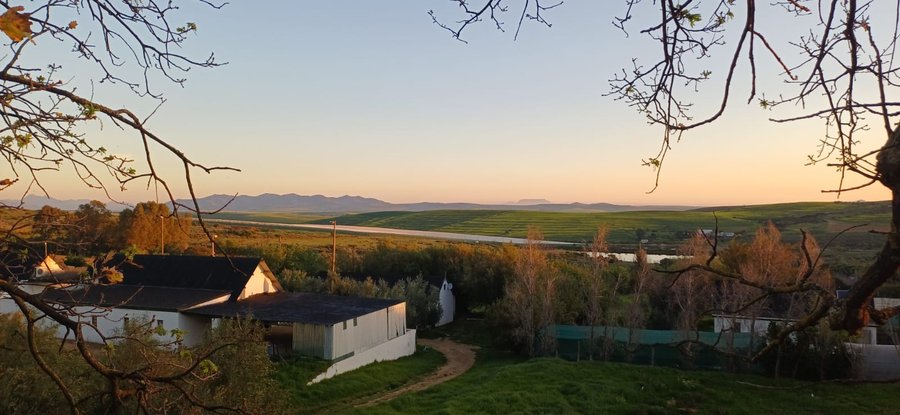 Sunset over Goedgedacht, looking across the Swartland